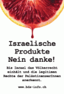 Poster Israelische Produkte - Nein danke!