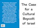 The case for a cultural boycott