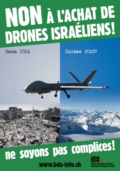 Non à l’achat de drones israéliens ! BDS Suisse