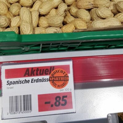 Boycottez ces cacahuètes - BDS Suisse